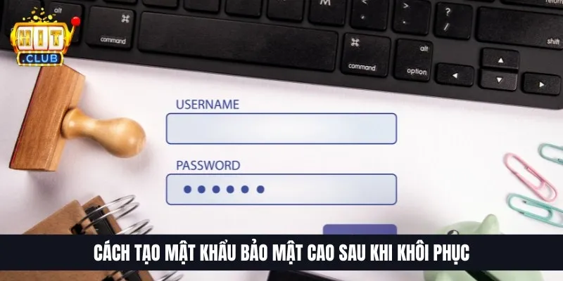 Cách tạo mật khẩu bảo mật cao sau khi khôi phục